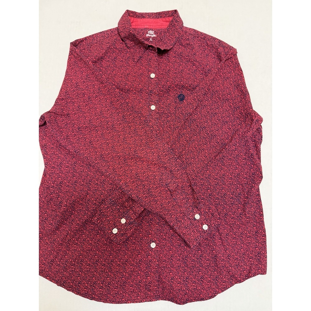 Wrangler‎ x George Strait For Her patterned ls button up dress shirt, women's xl